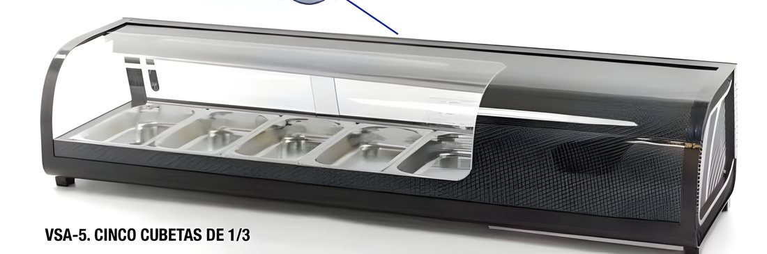 Vitrina Repisa Refrigerada para Tapas y Sushi VSA